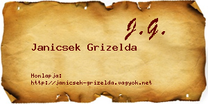 Janicsek Grizelda névjegykártya