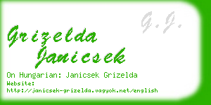 grizelda janicsek business card